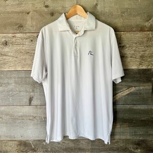 Rhoback The Ball Boy Solid White Classic Polo Shirt, Sz L
